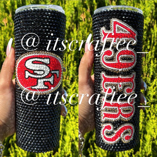 Full Bling NFL MLB NBA NhL Tumbler, 20 oz