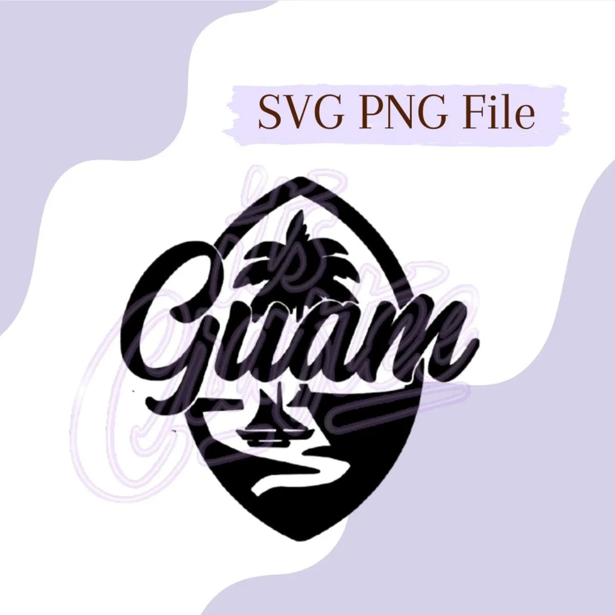 Cute Guam Seal SVG PNG File
