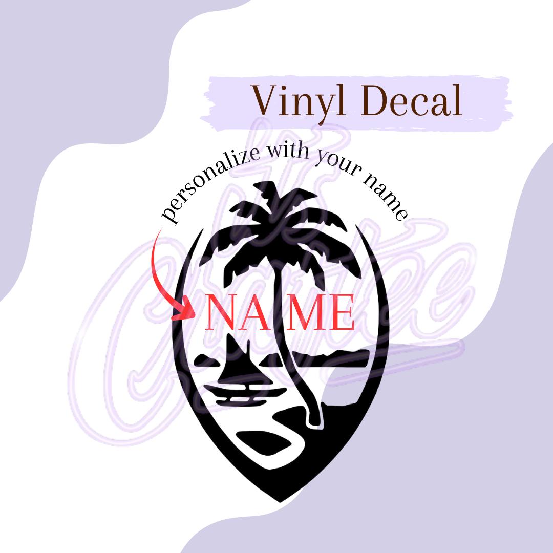 Custom Guam Seal, Permanent Vinyl Decal