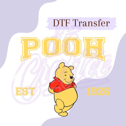 Pooh & Friends Varsity, DTF Transfer