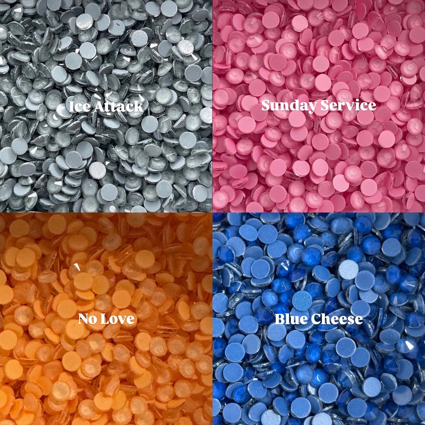 Matte Glass Rhinestones - Mixed Sizes