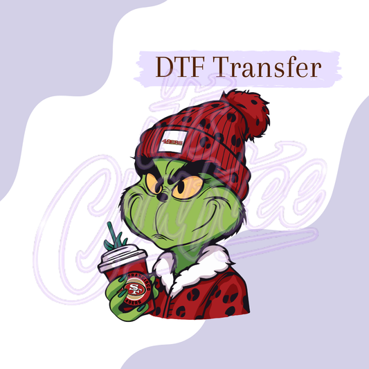 Cozy Niner Grinch, DTF Transfer