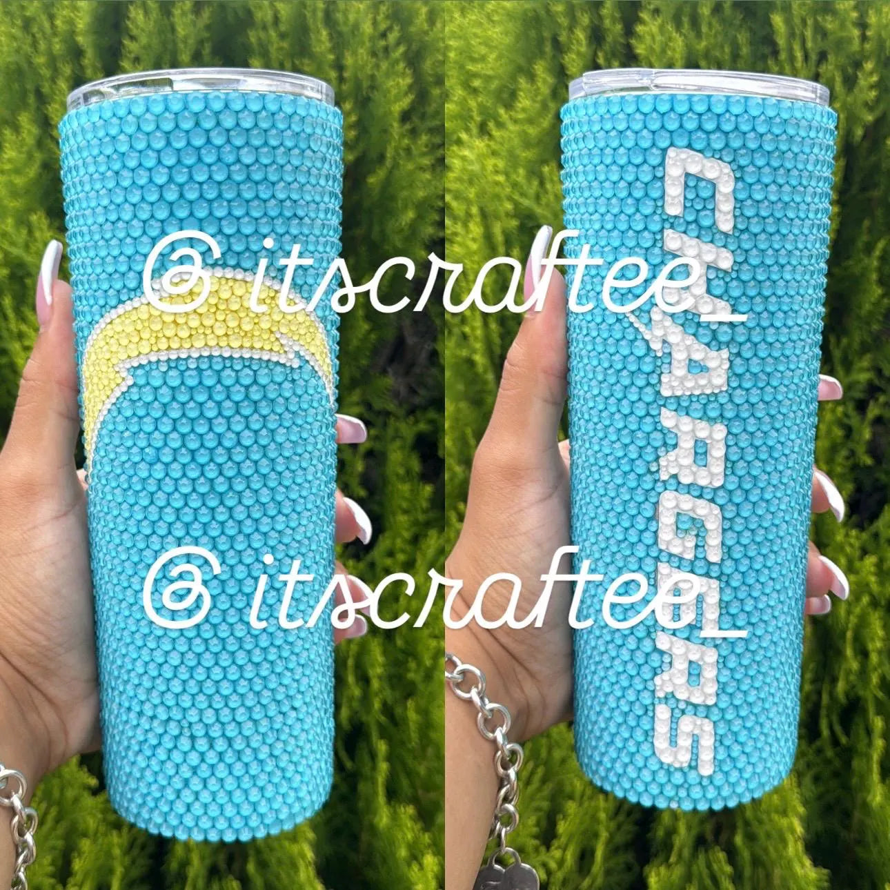 Full Bling NFL MLB NBA NhL Tumbler, 20 oz