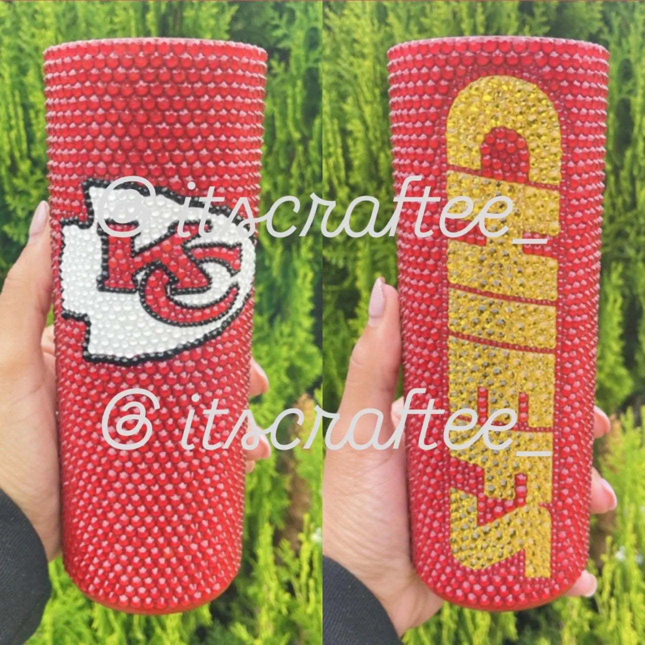 Full Bling NFL MLB NBA NhL Tumbler, 20 oz