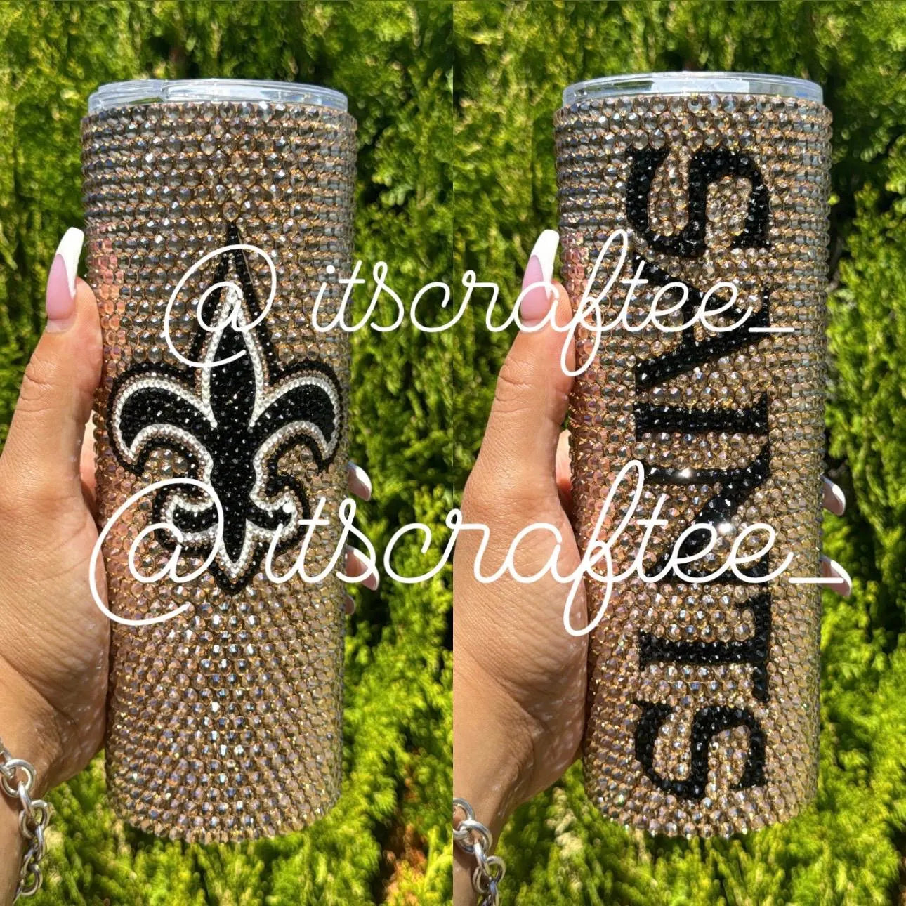 Full Bling NFL MLB NBA NhL Tumbler, 20 oz