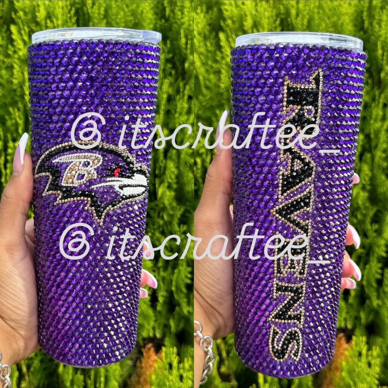 Full Bling NFL MLB NBA NhL Tumbler, 20 oz