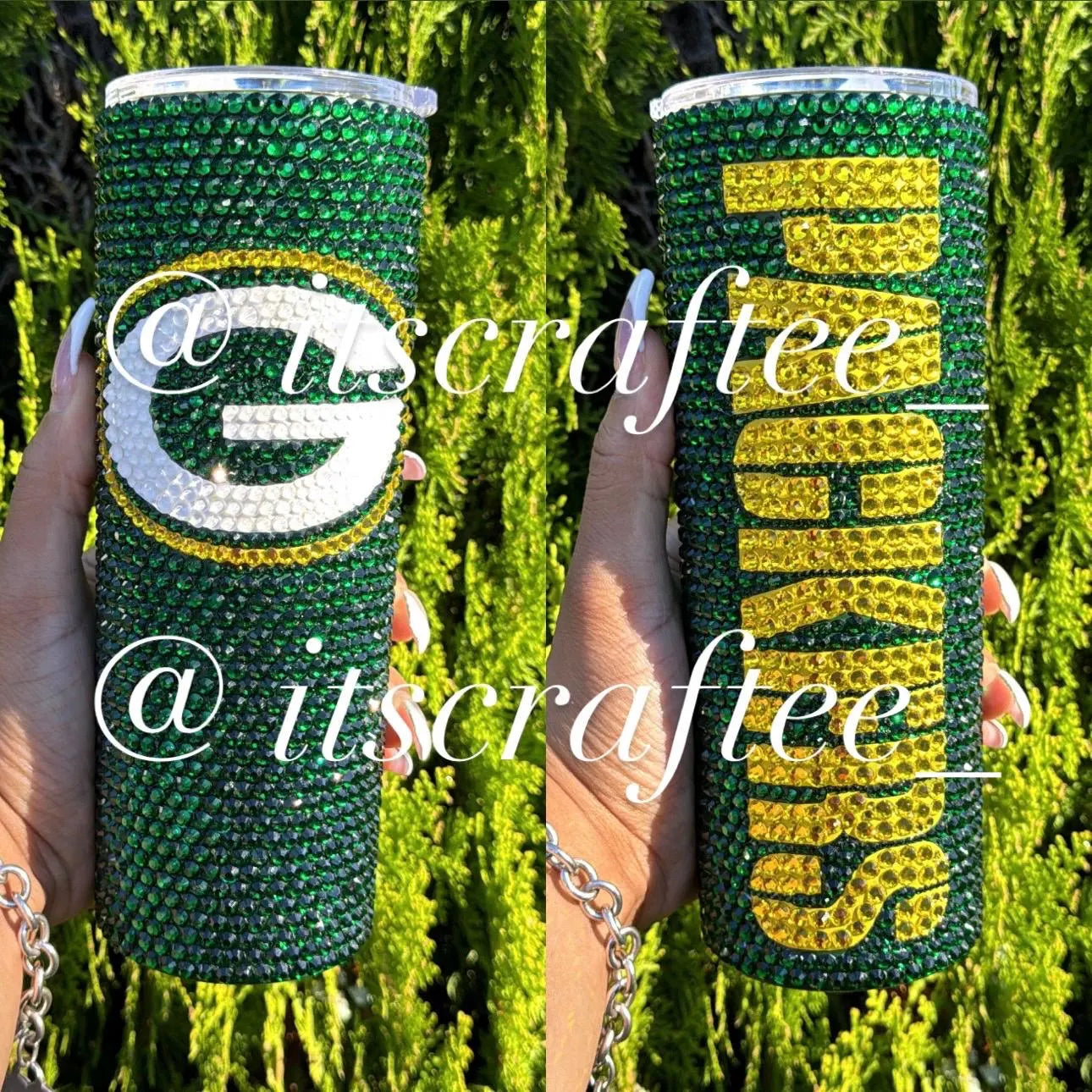 Full Bling NFL MLB NBA NhL Tumbler, 20 oz