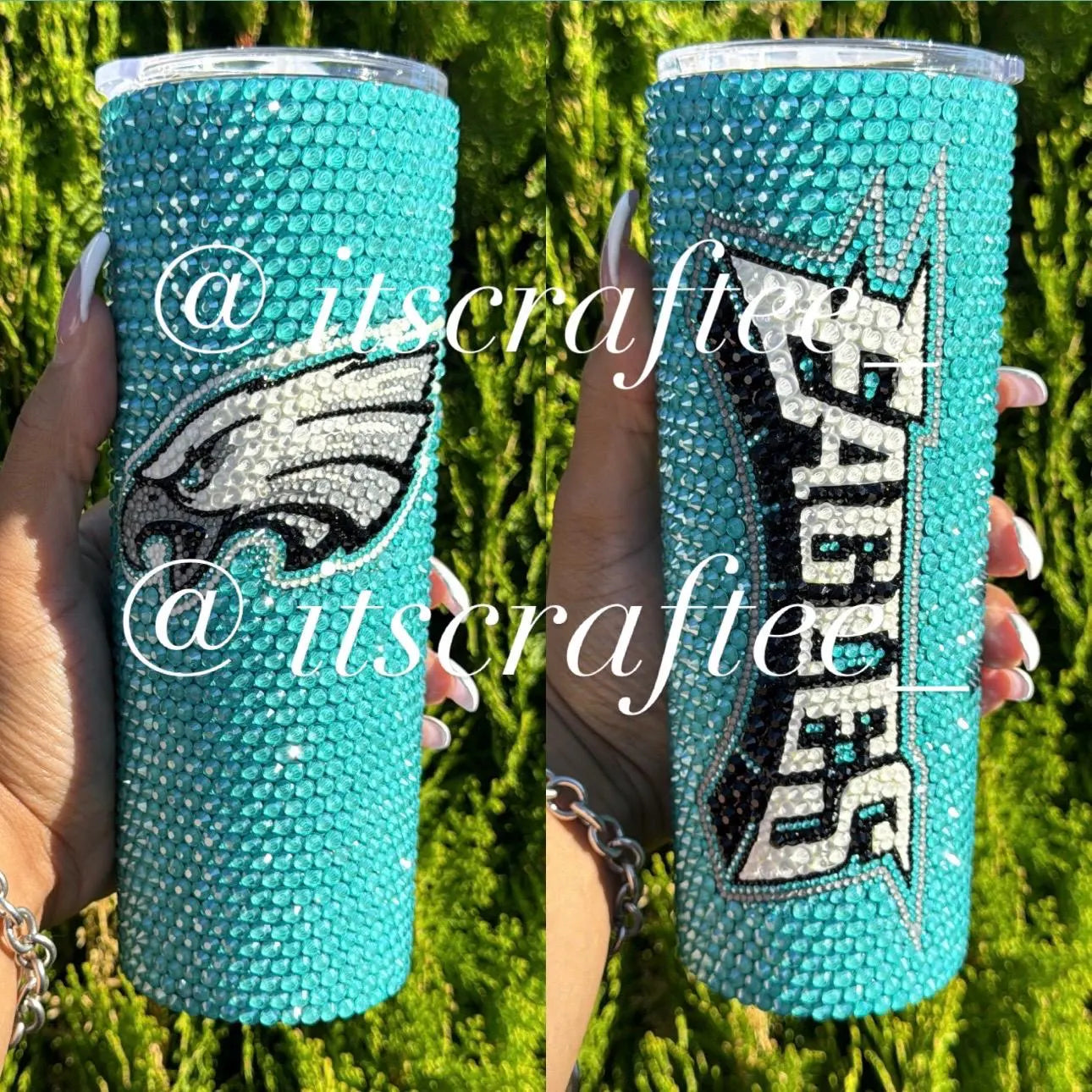 Full Bling NFL MLB NBA NhL Tumbler, 20 oz