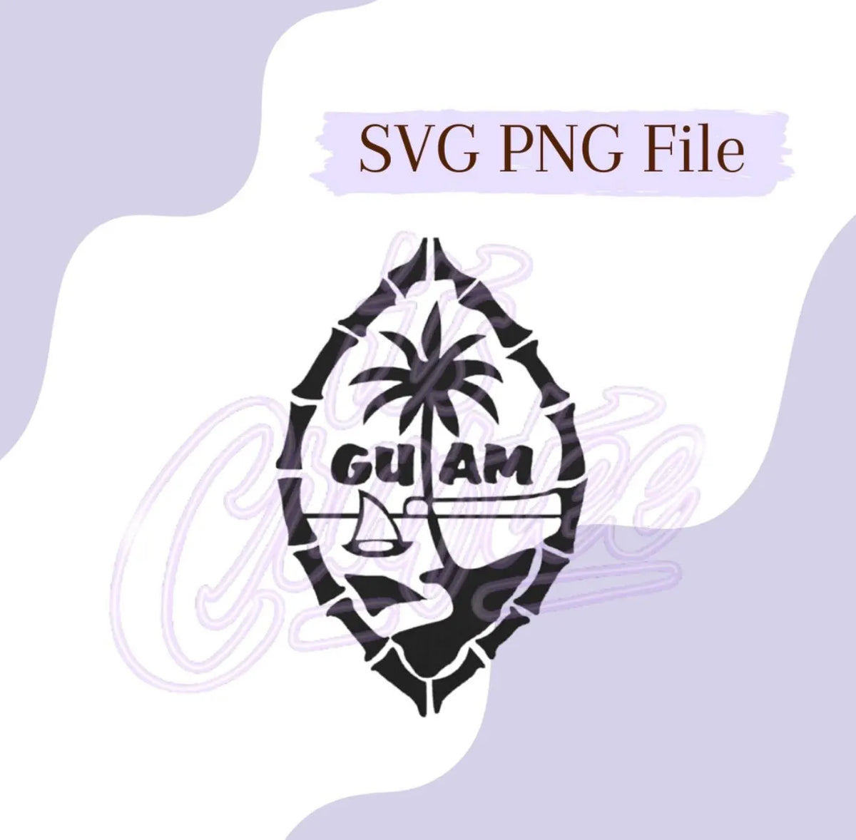 Bamboo Guam Seal SVG PNG File