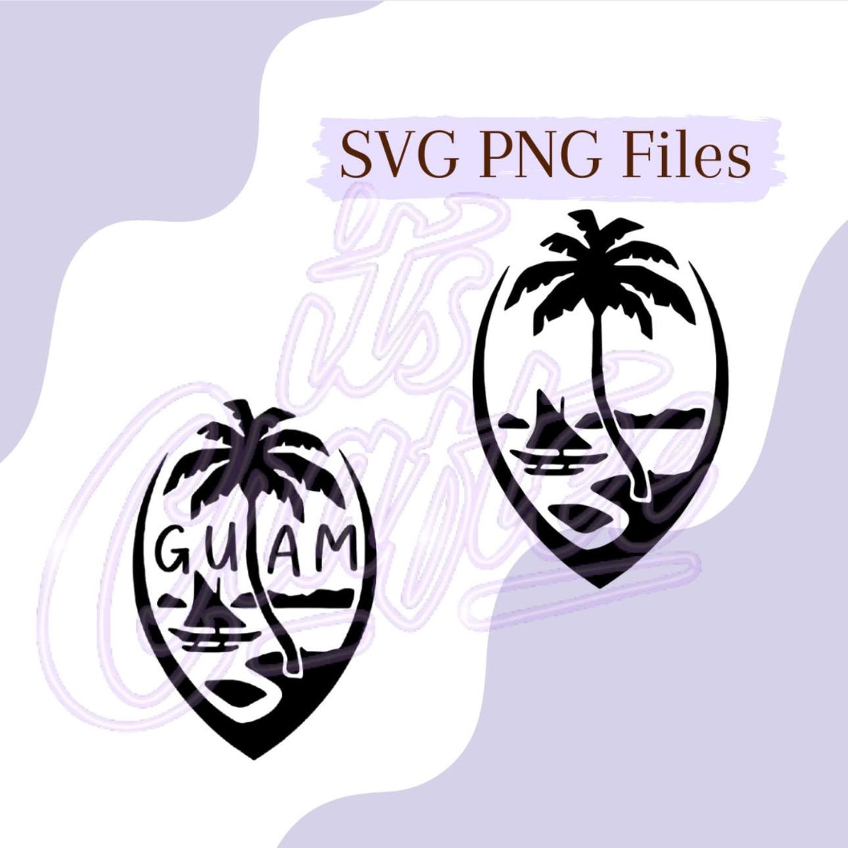 Open Guam Seal Seal SVG PNG File